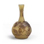 EMILE GALLÈ (Nancy 1846 - 1904) Piccolo vaso con base a bulbo e collo lievemente svasato.