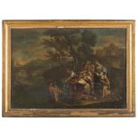 ROMAN PAINTER, LATE 18TH CENTURY THE RECOVERY OF MOSES Oil on canvas, cm. 45 x 65 CONDITION