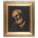 NEAPOLITAN PAINTER, 17TH CENTURY APOSTLE'S BUST Oil on canvas, cm. 50 x 40.5 On frame PITTORE