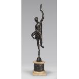 ITALIAN SCULPTOR, 19TH CENTURY ALLEGORY OF THE FAME Bronze sculpture, cm. 64 x 16 x 16 Base in