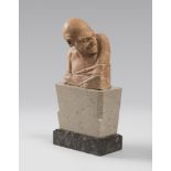 ITALIAN SCULPTOR, 20TH CENTURY LAUGHING BUST Earthenware, cm. 21 x 16 x 7 Title 'Mimos', on the