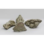 FOUR MARBLE FRAGMENTS, 15TH-16TH CENTURY