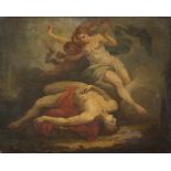 UNKNOWN PAINTER, 18TH CENTURY THE DEATH OF ADONE Oil on canvas, cm. 80 x 97,5 PROVENANCE Roman