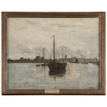 GIUSEPPE CIARDI (Venice 1875 - Treviso 1932) VIEW OF VENICE Oil on canvas, cm. 35 x 45 Signed