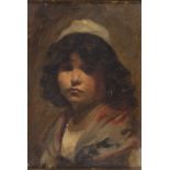 ITALIAN PAINTER, LATE 19TH CENTURY WOMAN Oil on canvas, cm. 33 x 22 Not signed FRAME Gilded wooden