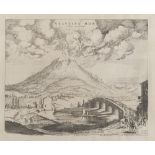 INSORE FRANCESE, END 19TH CENTURY ERUPTION OF THE VESUVIUS Etching, cm. 42 xes 51 Framed INSORE