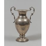 VASE IN SILVER, 20TH CENTURY