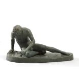 ITALIAN SCULPTOR, EARLY 19TH CENTURY DYING GALATA Bronze, cm. 21 x 34 x 16. SCULTORE ITALIANO, INIZI