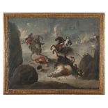 FRENCH PAINTER, 18TH CENTURY BATTLE AMONG RIDERS