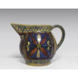 MAIOLICA SPOUT, GUALDO TADINO FIRST HALF 20TH CENTURY in polychromy, decorated with metope. Measures