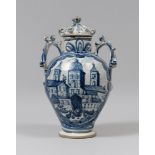 MAIOLICA POTICHE, NAPLES 19TH CENTURY