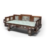 A CHINESE WOOD SOFA', 19TH CENTURY