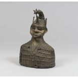 BRONZE BUST, EXTREME EAST, EARLY 20TH CENTURY