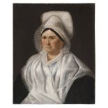 NORTHEUROPEAN PAINTER, FIRST HALF 19TH CENTURY WOMAN'S PORTRAIT Oil on canvas, cm. 61,5 x 49,5