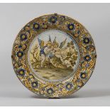 GREAT MAIOLICA DISH, NAPLES LATE 19TH CENTURY