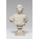 ROMAN SCULPTOR, 17TH CENTURY BUST OF COSIMO II DE' MEDICI Bust in statuary marble, cm. 60 x 60 x