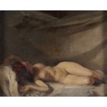 EUROPEAN PAINTER, EARLY 20TH CENTURY FEMALE NUDE IN ALCOVE