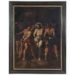 LATE-MANIERIST ROMAN PAINTER , EARLY 17TH CENTURY THE SCOURGING OF CHRIST Oil on canvas, cm. 136 x