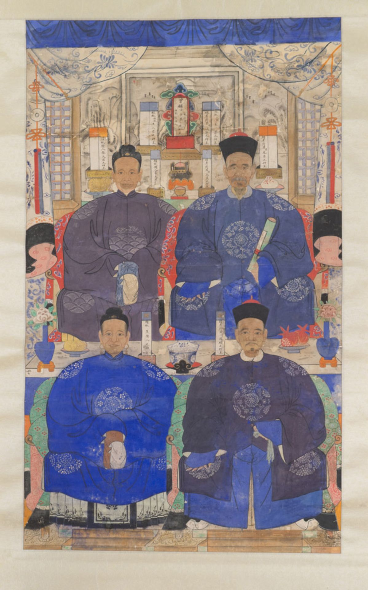 CHINESE SCHOOL END 19TH, EARLY 20TH CENTURY PORTRAIT OF CIVIL OFFICERS