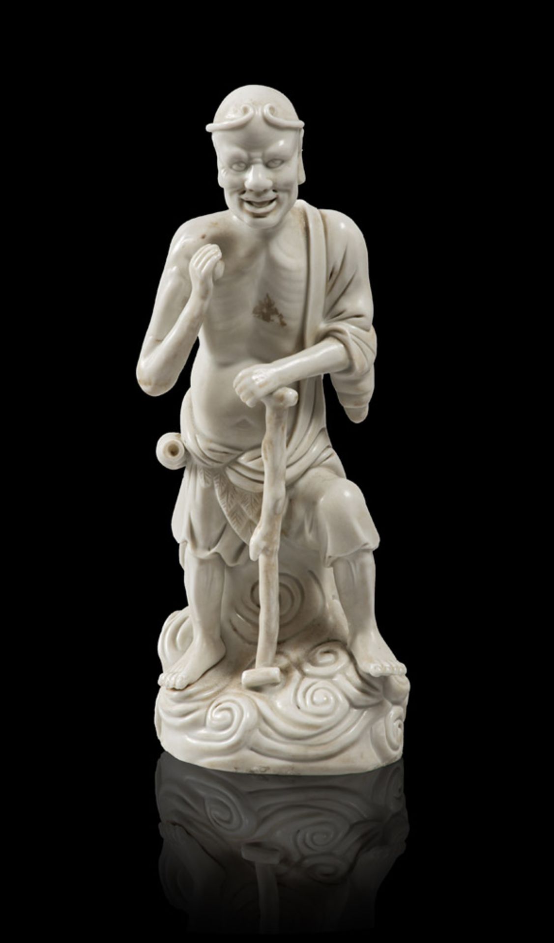 A CHINESE WHITE PORCELAIN SCULPTURE, 20TH CENTURY