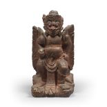 A THAI WOOD SCULPTURE, 20TH CENTURY