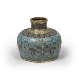 A CHINESE CLOISONNE' BRONZE CASE, 19TH CENTURY