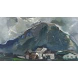 PIERO GUCCIONE (Scicli 1935) Paesaggio montano