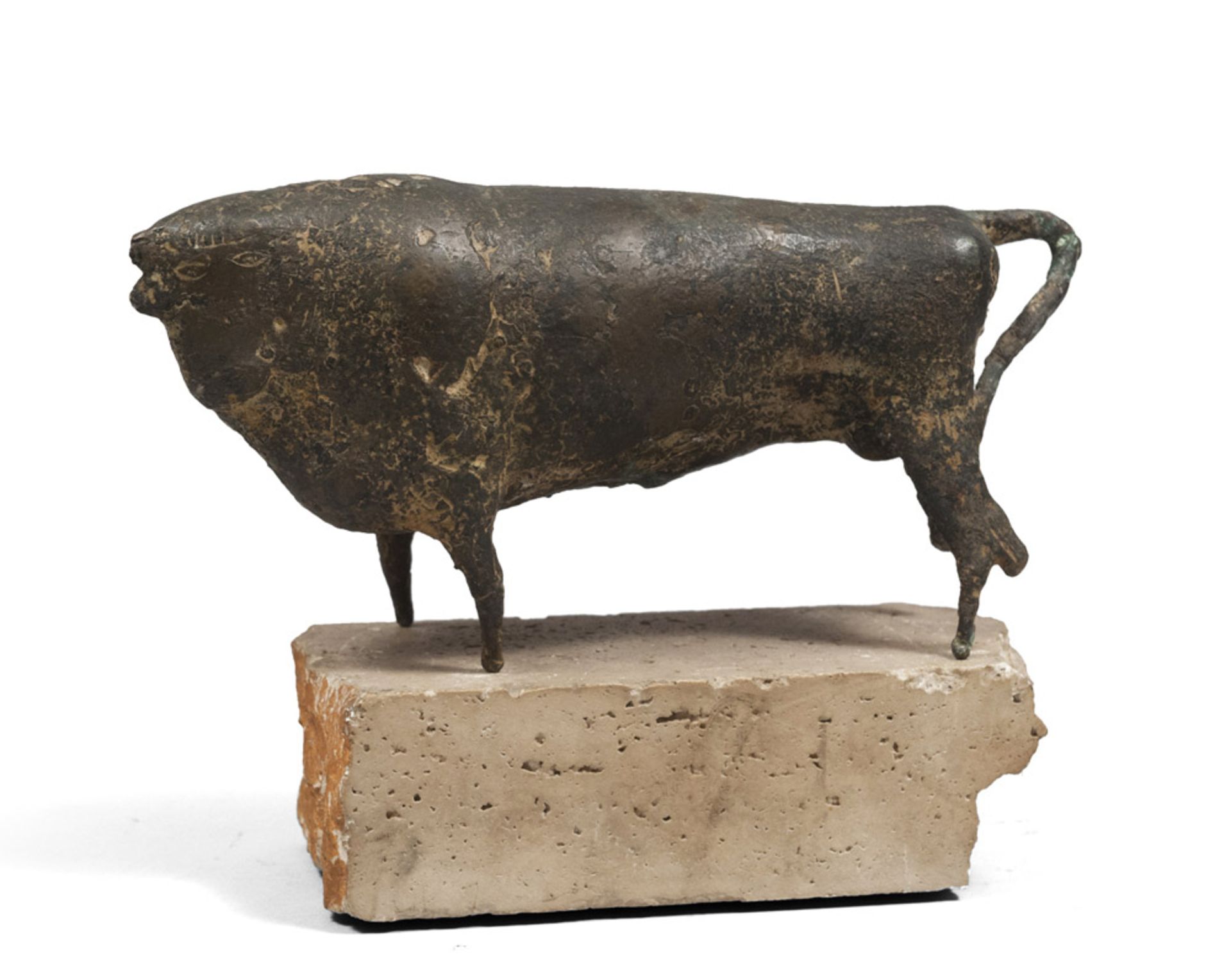 ORESTE DEQUEL, att.o - (Capodistria 1923 - Roma 1985) - - Toro - Scultura in [...]