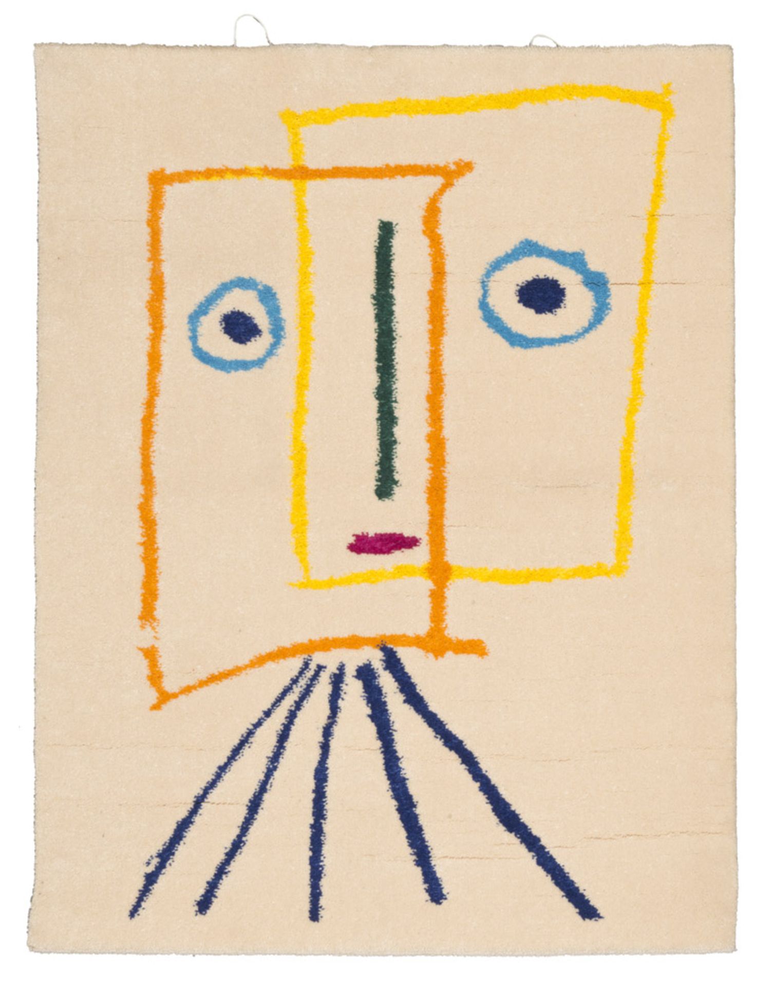 TAPPETO DA PABLO PICASSO Desso Art Collection in lana, misure, cm.100 x 90&lt;BR&gt; - - Bild 2 aus 2