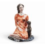 DOMENICO PURIFICATO - (Fondi 1915 - Roma 1984) - - Donna con cane - Ceramica [...]
