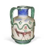 GUIDO GAMBONE - (Avellino 1909 - Firenze 1969) - - Vaso in ceramica dipinta a [...]