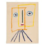 TAPPETO DA PABLO PICASSO Desso Art Collection in lana, misure, cm.100 x 90&lt;BR&gt; -