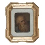 Joseph Passeri, att. to (Rome 1654 - 1714). Apostle's head. Oil on copper, cm. 22,5 x 175.GIUSEPPE