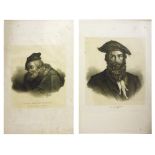 French engraver, 20th century. David Teniers the young one. The Parmigianino. A pair of prints,