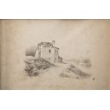 Painter early 20th century. Farm in the country. River view with bridge. A pair of sketches to