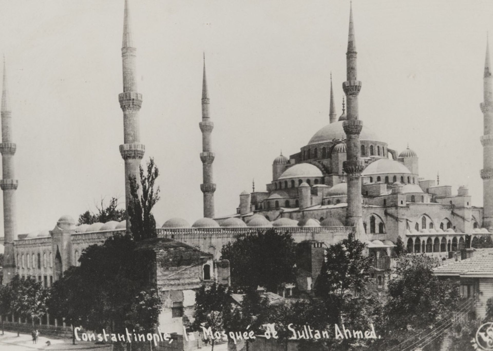 French Photographer, years'50. Constantinople, the Sultan's Mosque Ahmed. Constantinople, Mosque - Image 2 of 2