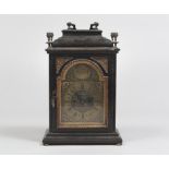 Ebonized wood and giltwood frame Table clock, Paul Kandler Trieste 17th century. Measures cm. 35 x