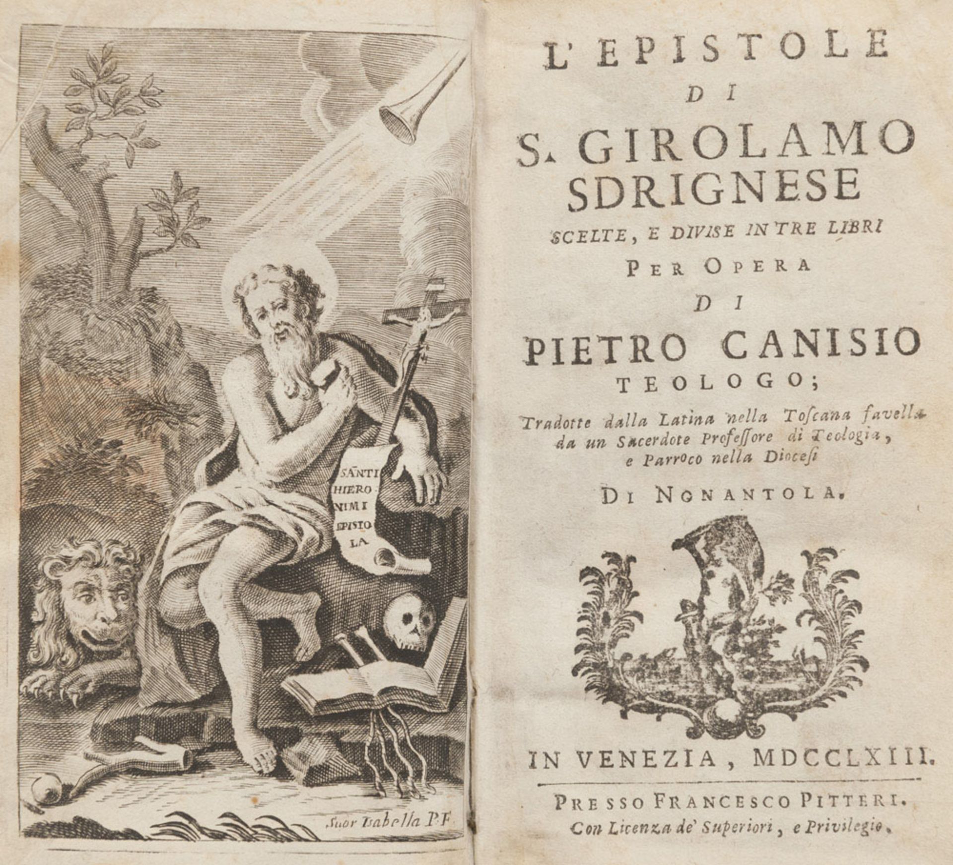Aristotle, Rhetoric, Epistles of Saint Girolamo. Two volumes. Ed. Venice sixteenth and seventeenth
