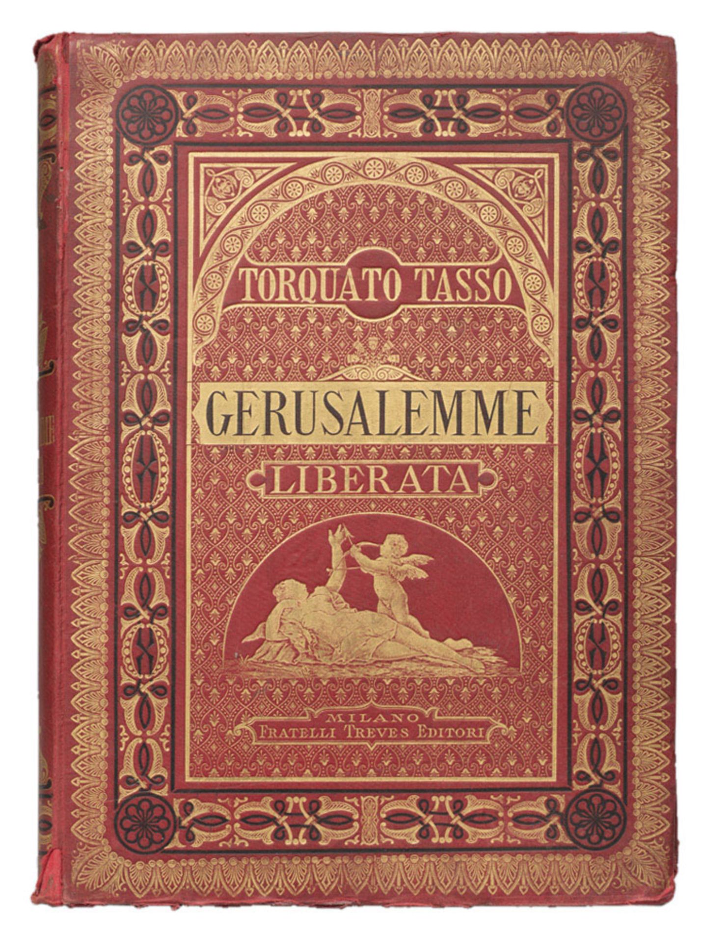 Torquato Tasso, La gerusalemme liberata. One volume with etchings anastatiche. Ed. Milan Treves,