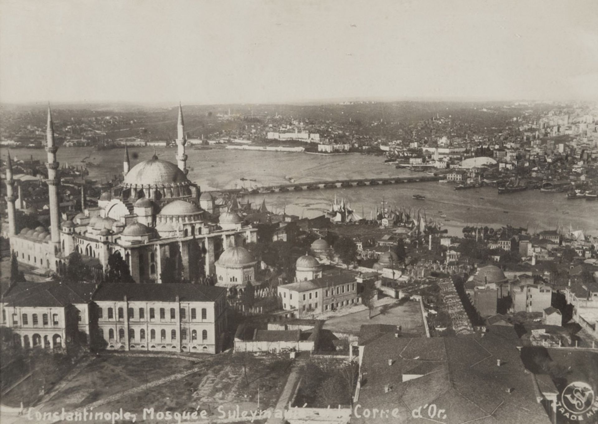 French Photographer, years'50. Constantinople, the Sultan's Mosque Ahmed. Constantinople, Mosque