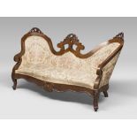 Mahogany sofa, period Louis Philip. Measures cm. 103 x 180 x 70.BEL DIVANO IN MOGANO, PERIODO