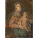 NORTH ITALIAN PAINTER, EARLY 18TH CENTURY Virgin and Child Oil on canvas, cm. 71 x 51 PITTORE