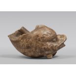 Fragment of white marble dolphin figure, 2nd century BC - 2nd century AD Measures cm. 7 x 12 x 4.