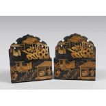 A PAIR OF CHINESE WOOD FLOWER BOX, 20TH CENTURY Measures cm. 19 x 23 x 5. COPPIA DI FIORIERE IN