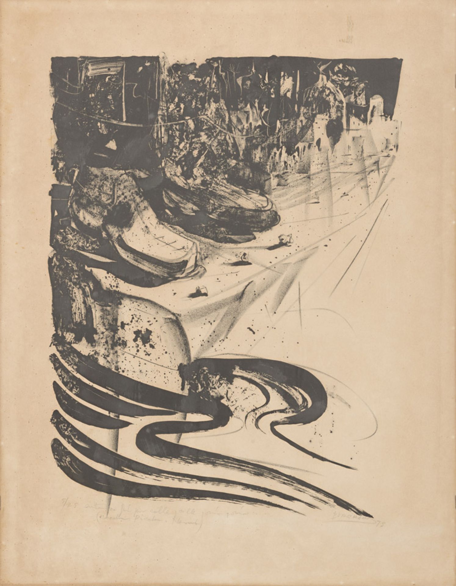 PAINTER OF THE 20TH CENTURY Without title, 1975 Lithography, ex. 5/25 Measures of the sheet, cm.