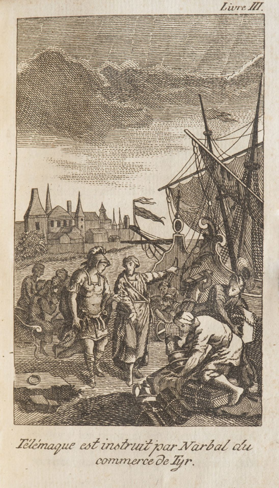 CLASSICAL François de Salignac, Les Aventures de Télemaque. A volume with engravings and engraving - Bild 2 aus 2