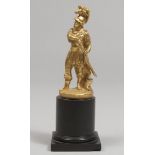 Italian sculptor, late 18th century. Mars. Gilt-plated bronze, h. cm. 16. SCULTORE ITALIANO, FINE