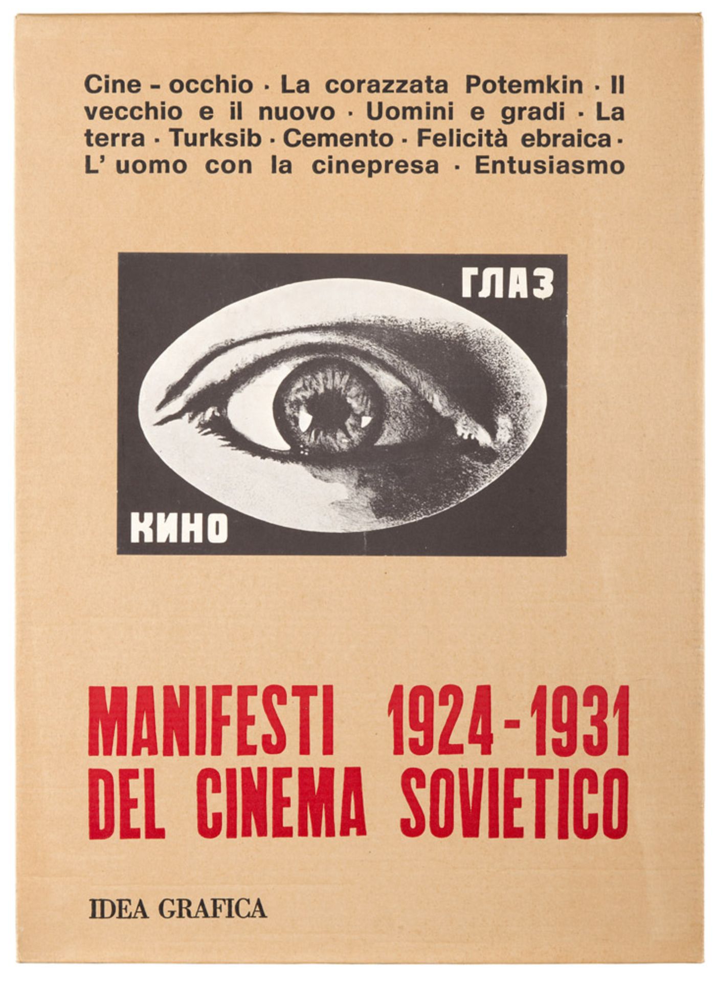 SOVIET CINEMA Apparent 1924-1931 of the Soviet cinema. Ten edited by reprints 'Idea Graphics, Rome',