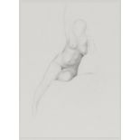 EUROPEAN ARTIST OF THE 20TH CENTURY Female nude Pencil on paper, cm. 44,5 x 32 Signature 'J M