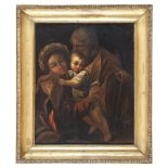 ITALIAN PAINTER, LATE 18TH CENTURY HOLY FAMILY Oil on canvas, cm. 61 x 49,5 PROVENIENCE